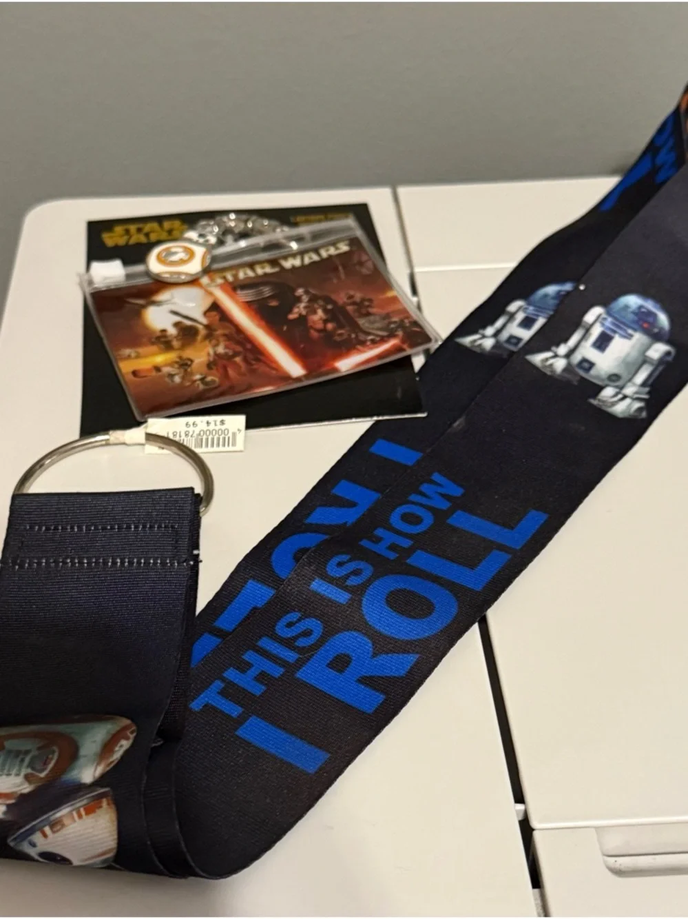 Star Wars BB-8 and R2-D2 Disney Lanyard and Badge Holder New